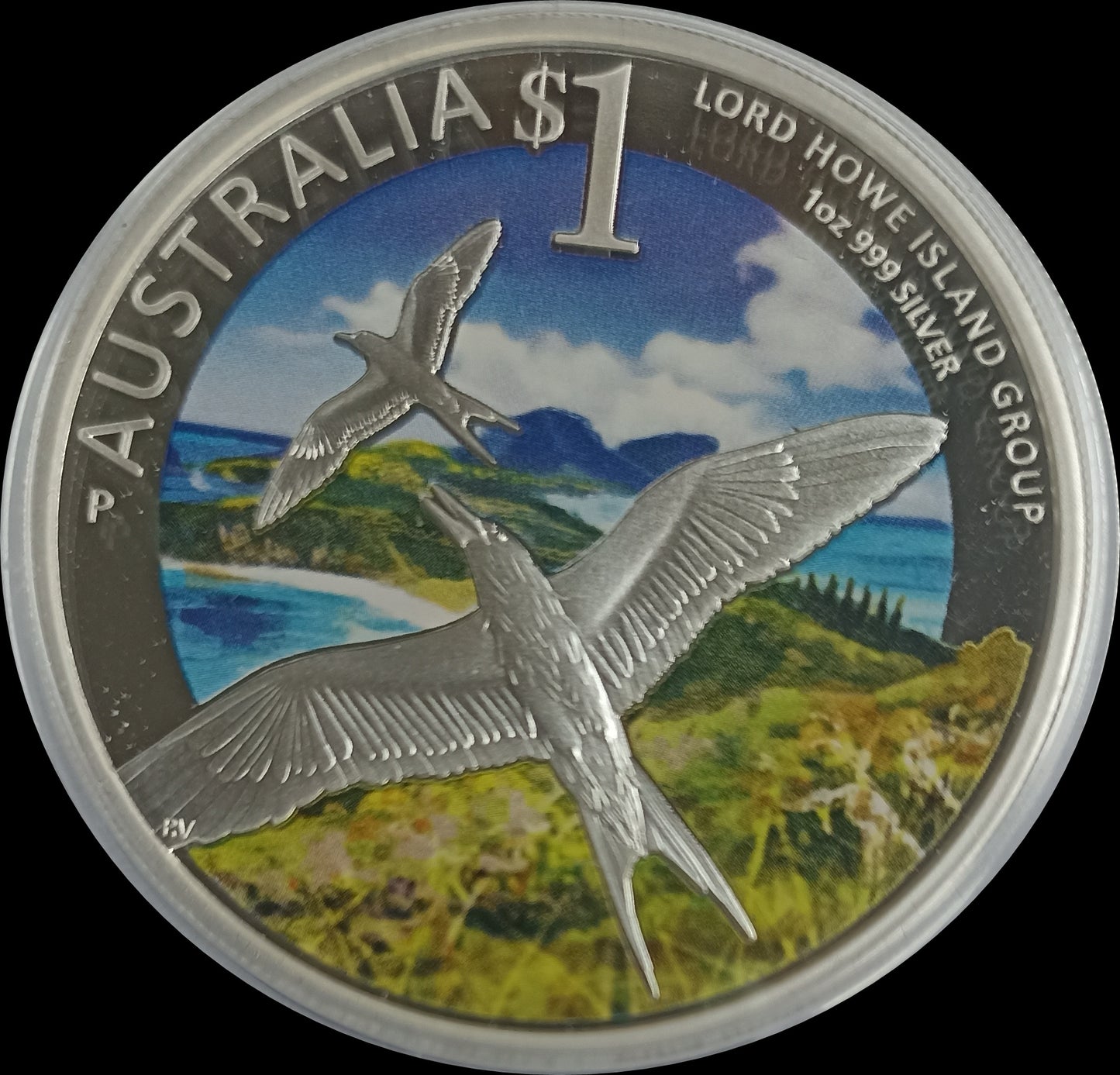 LORD HOWE ISLAND, Serie World Heritage Sites, 1 oz Silver Colored Proof, 2013