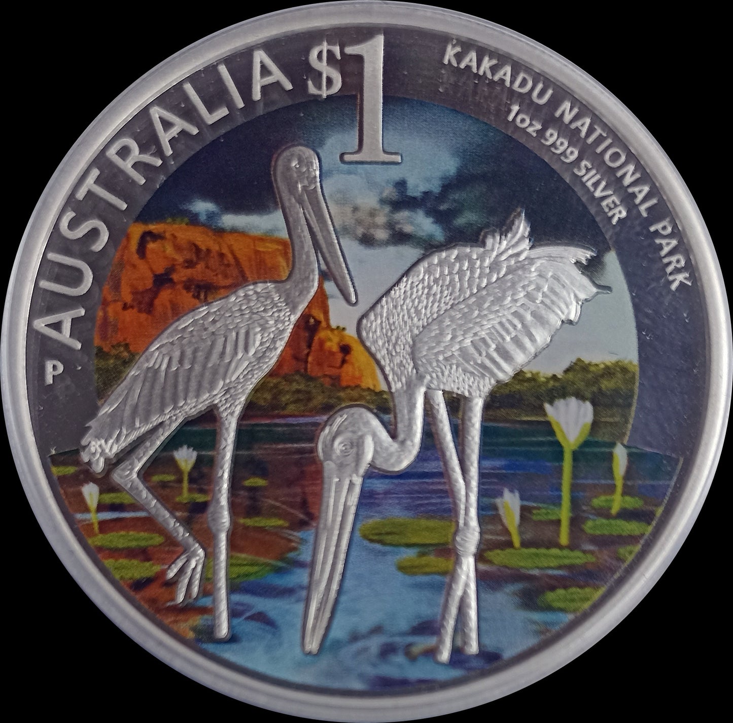 KAKADU NATIONAL PARK, Serie World Heritage Sites, 1 oz Silver Colored Proof, 2013