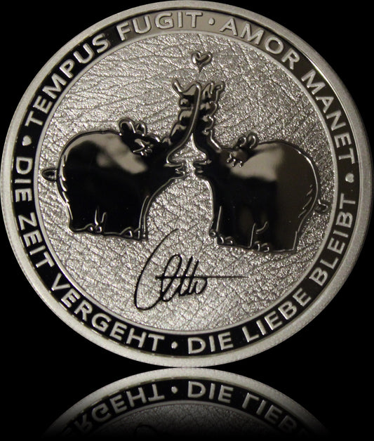 KISSING OTTIFANTS, Ottifanten series, 1 oz Silver BU 2020