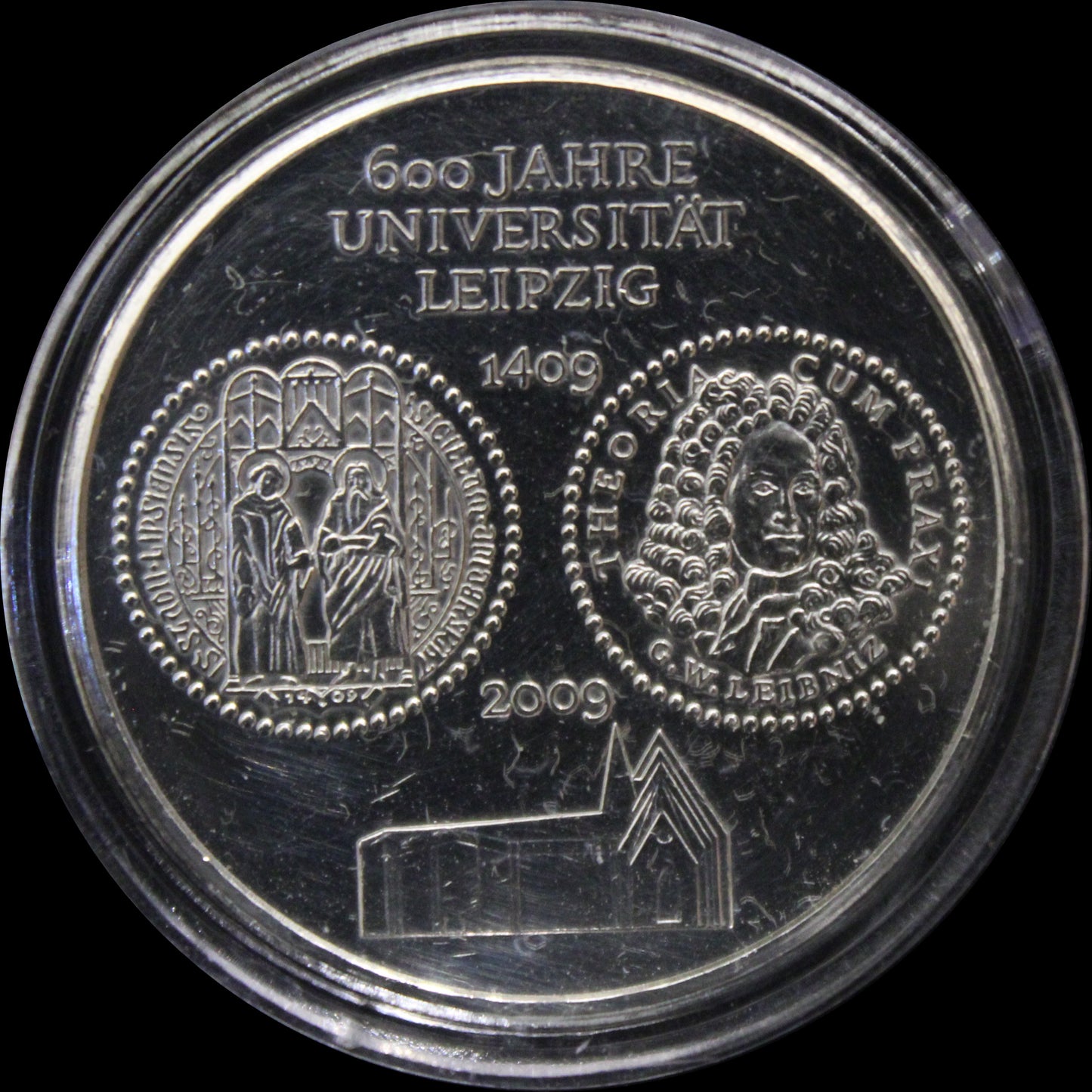 600 JAHRE UNIVERSITÄT LEIPZIG, Serie 10 € Silber Gedenkmünzen Deutschland, Stempelglanz, 2009