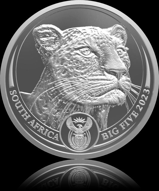 LEOPARD, Serie Big Five Serie II, 5 oz Silber BU, 2023