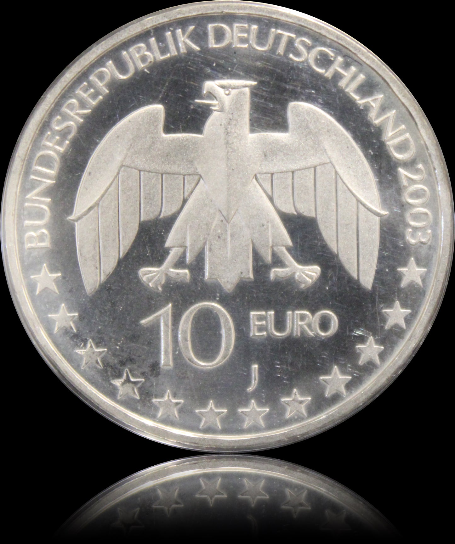 200. GEBURTSTAG JUSTUS VON LIEBIG, Serie 10 € Silber Gedenkmünzen Deutschland, Stempelglanz, 2002