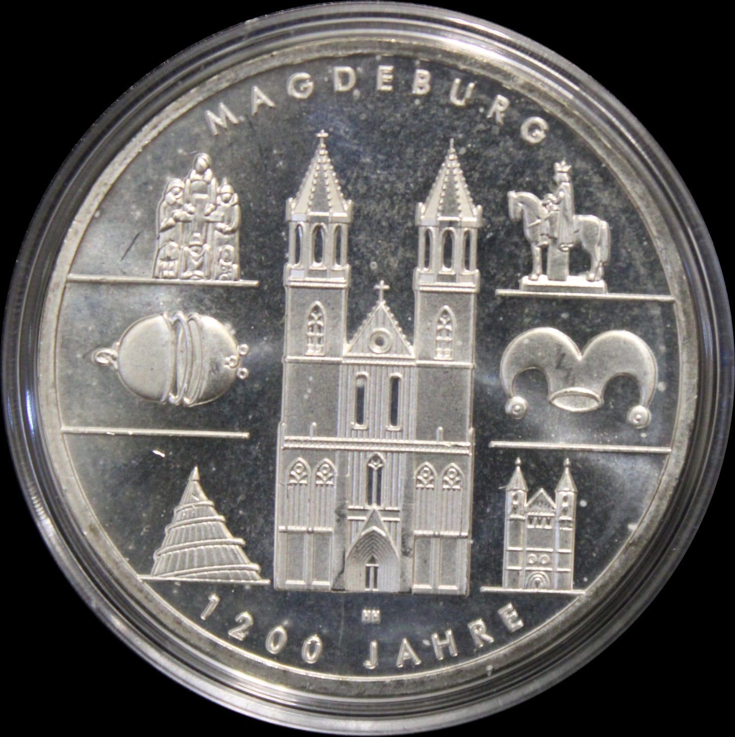 1200 JAHRE MAGDEBURG, Serie 10 € Silber Gedenkmünzen Deutschland, Stempelglanz, 2005