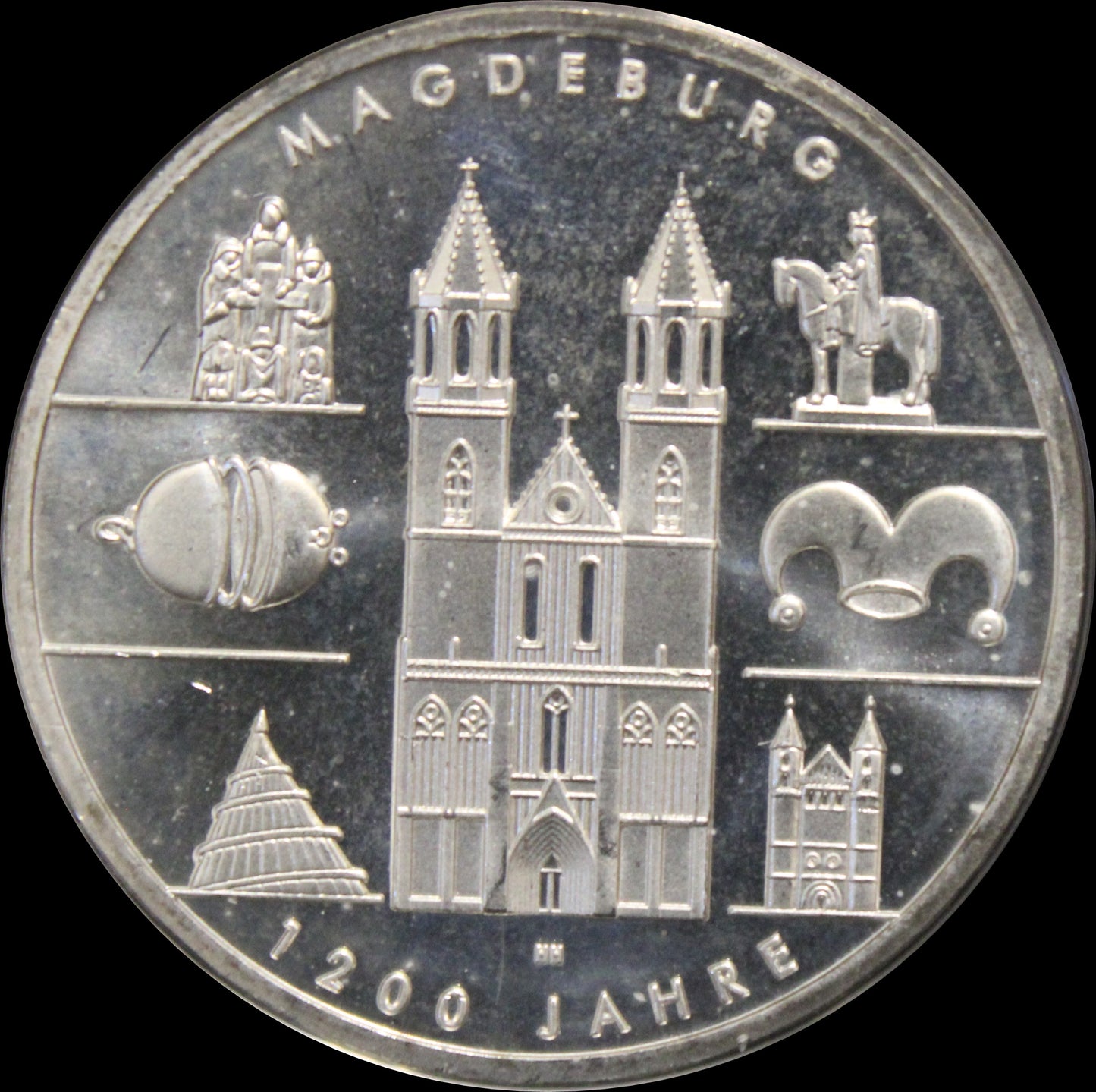 1200 JAHRE MAGDEBURG, Serie 10 € Silber Gedenkmünzen Deutschland, Stempelglanz, 2005