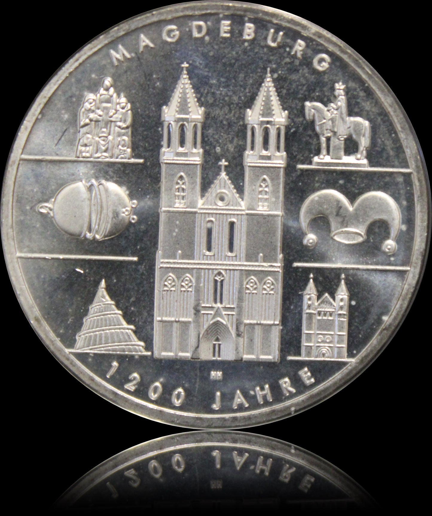 1200 JAHRE MAGDEBURG, Serie 10 € Silber Gedenkmünzen Deutschland, Stempelglanz, 2005