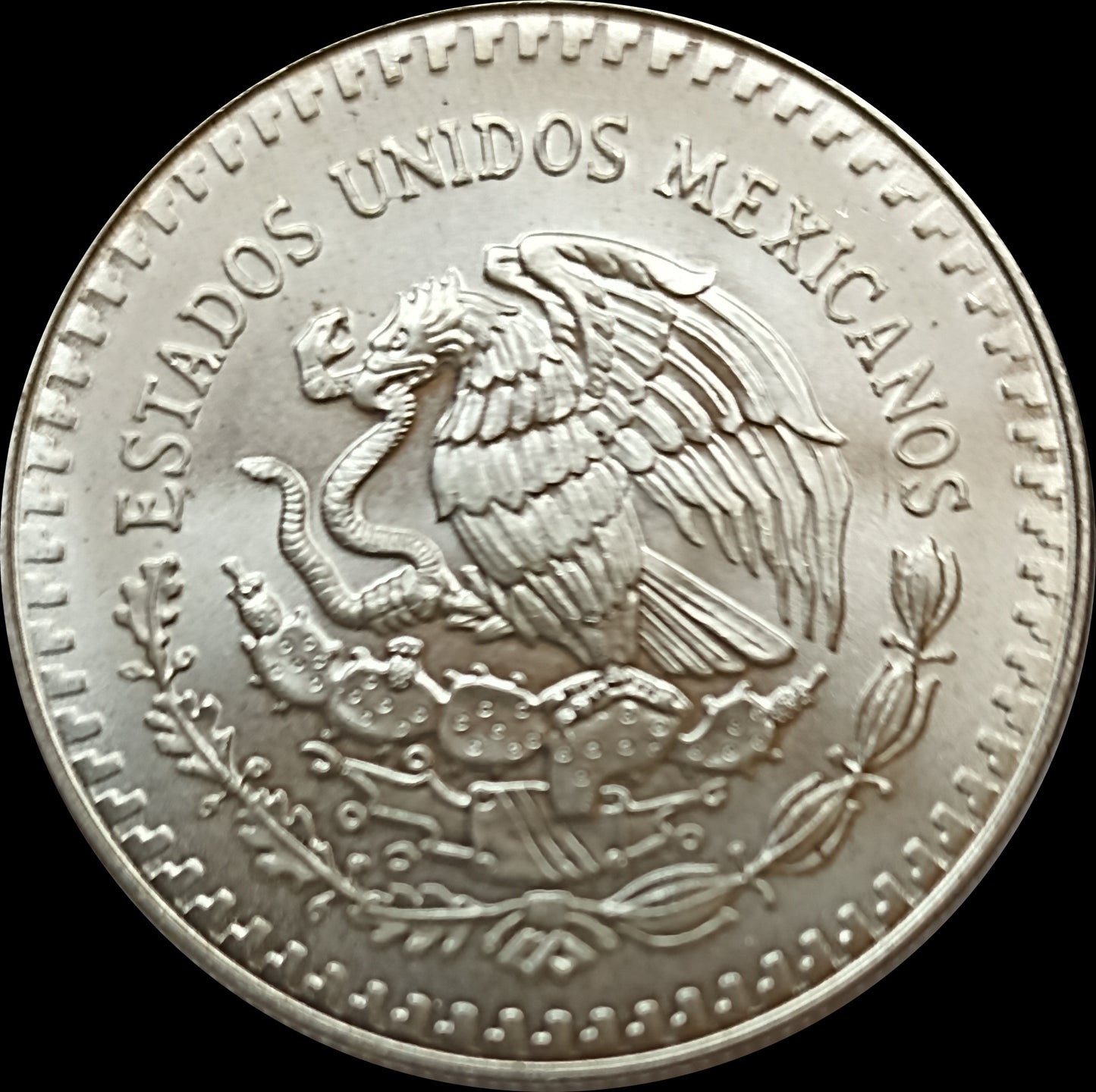 MEXICAN SILVER LIBERTAD COIN, 1 oz Silber, 1990