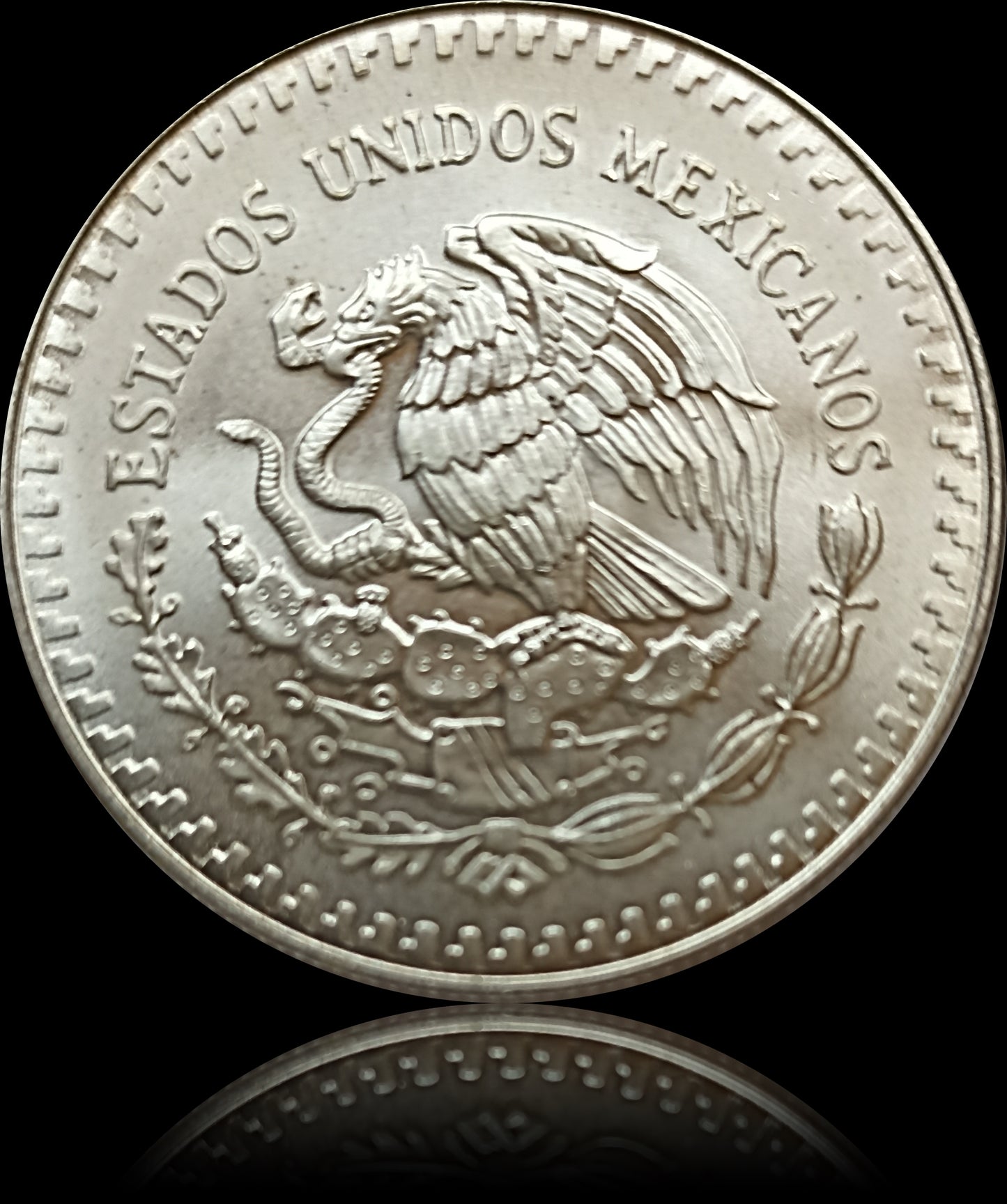 MEXICAN SILVER LIBERTAD COIN, 1 oz Silber, 1990