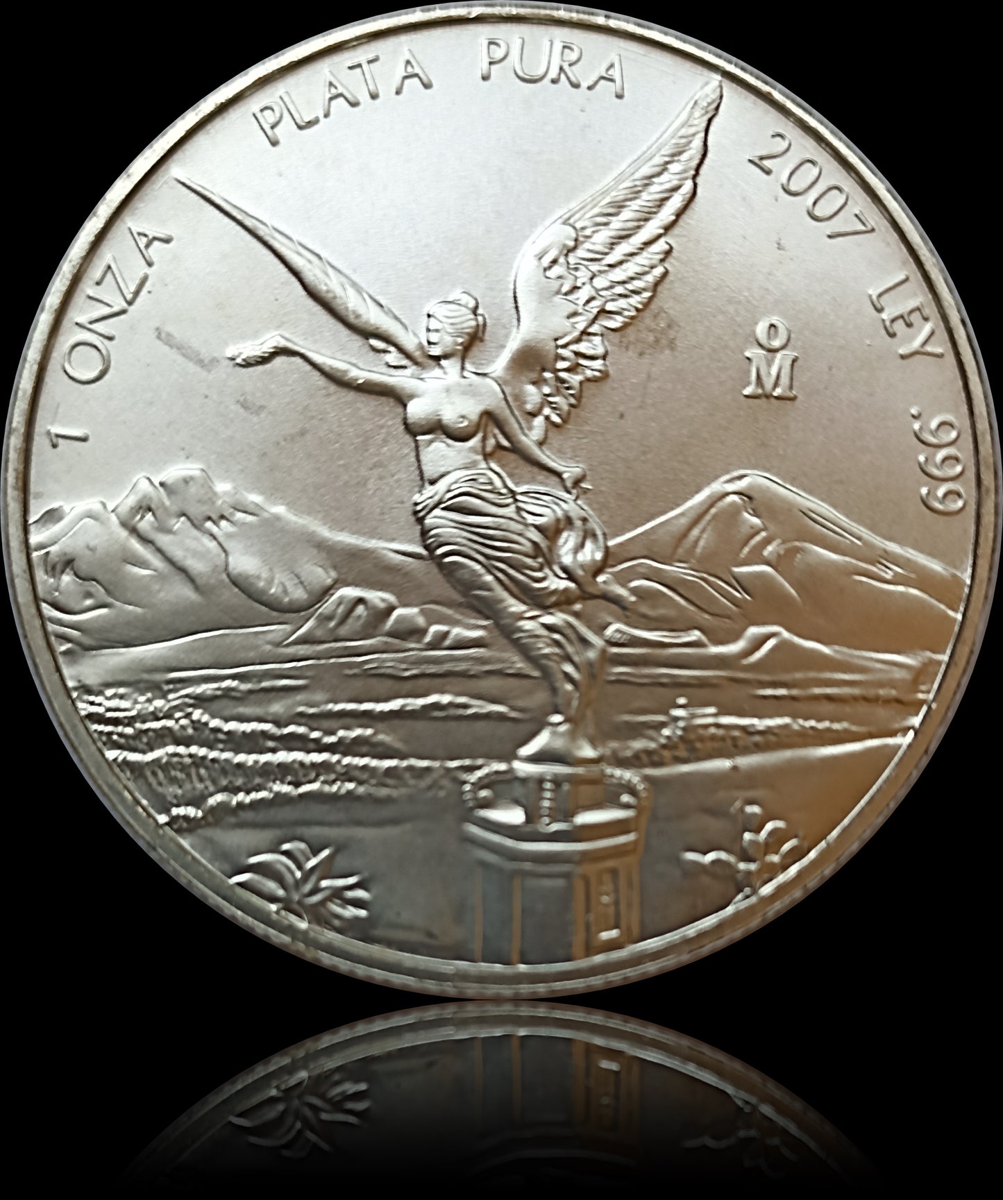 MEXICAN SILVER LIBERTAD COIN, 1 oz silver, 2007