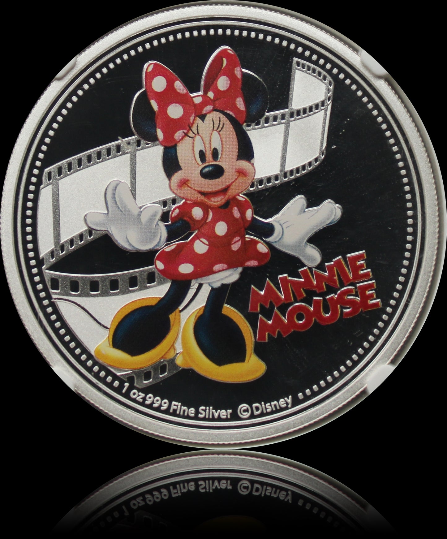 DISNEY – MINNI MOUSE COLORED, Serie Mickey and Friends, 1 oz Silver Proof Colored PF70, 2014