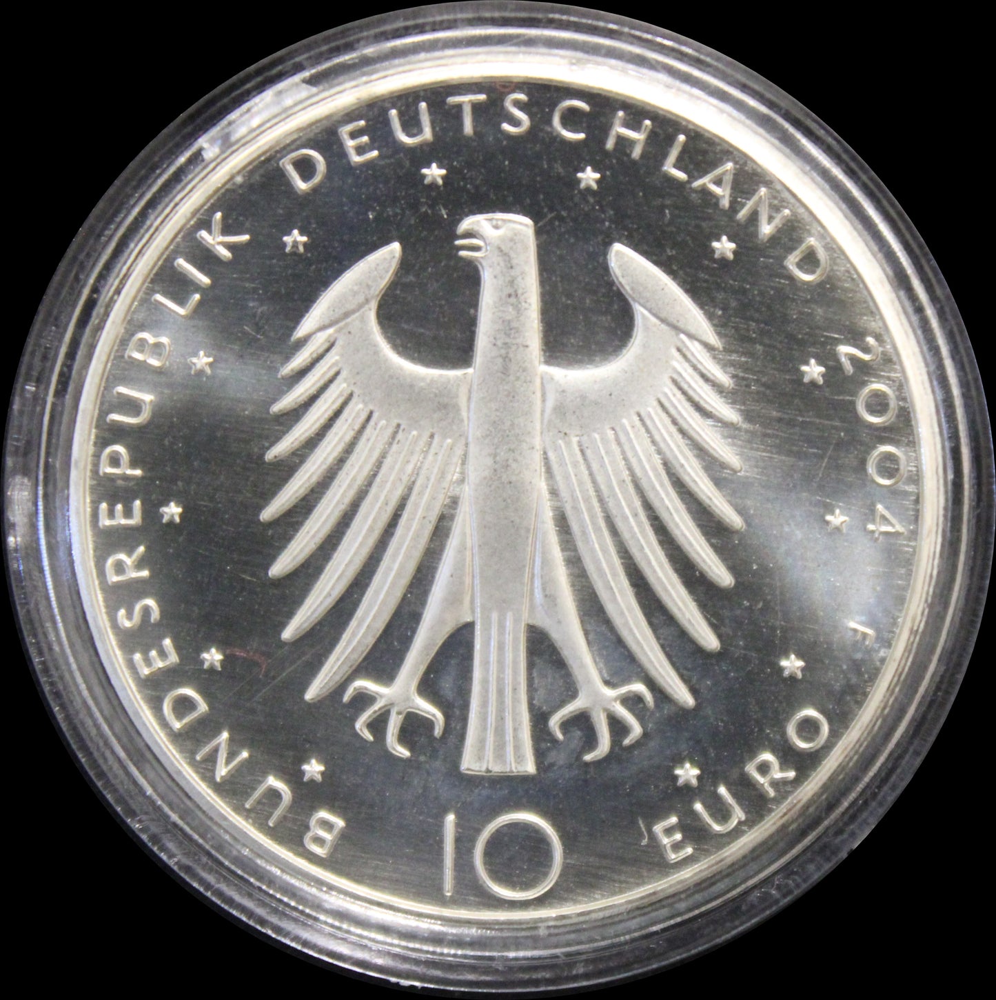 200. GEBURTSTAG DES DICHTERS EDUARD MÖRIKE, Serie 10 € Silber Gedenkmünzen Deutschland, Stempelglanz, 2004