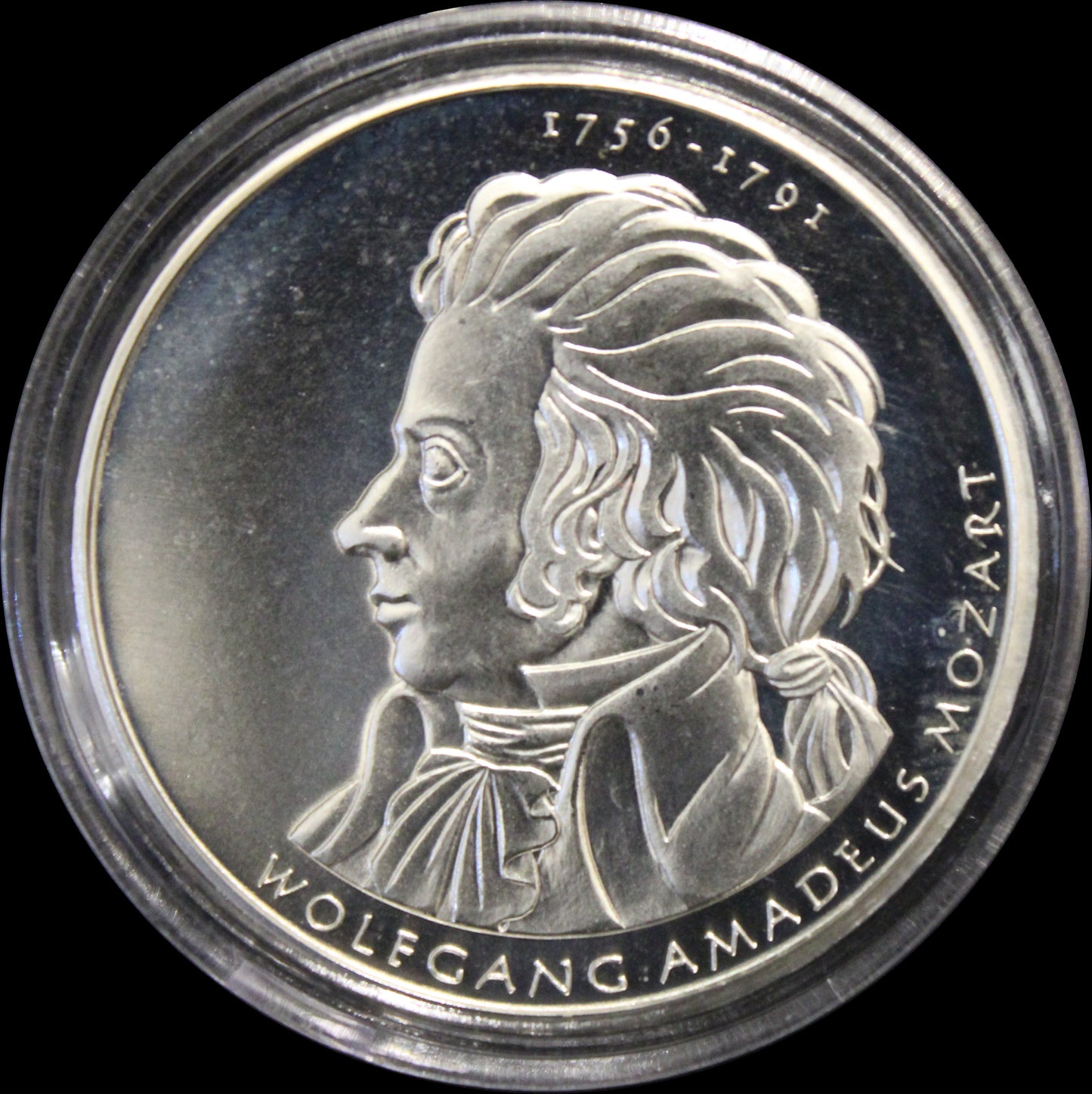 250. GEBURTSTAG WOLFGANG AMADEUS MOZART, Serie 10 € Silber Gedenkmünzen Deutschland, Stempelglanz, 2006