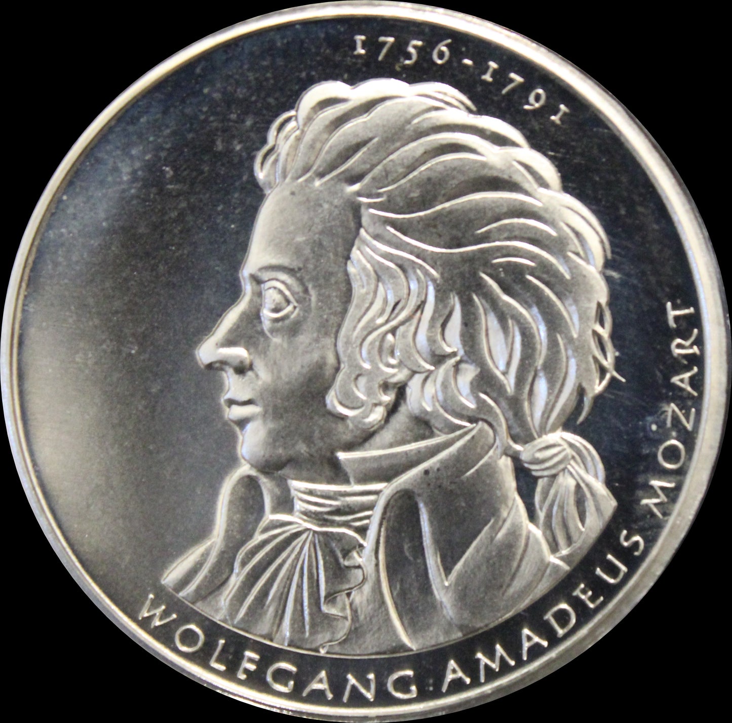 250. GEBURTSTAG WOLFGANG AMADEUS MOZART, Serie 10 € Silber Gedenkmünzen Deutschland, Stempelglanz, 2006