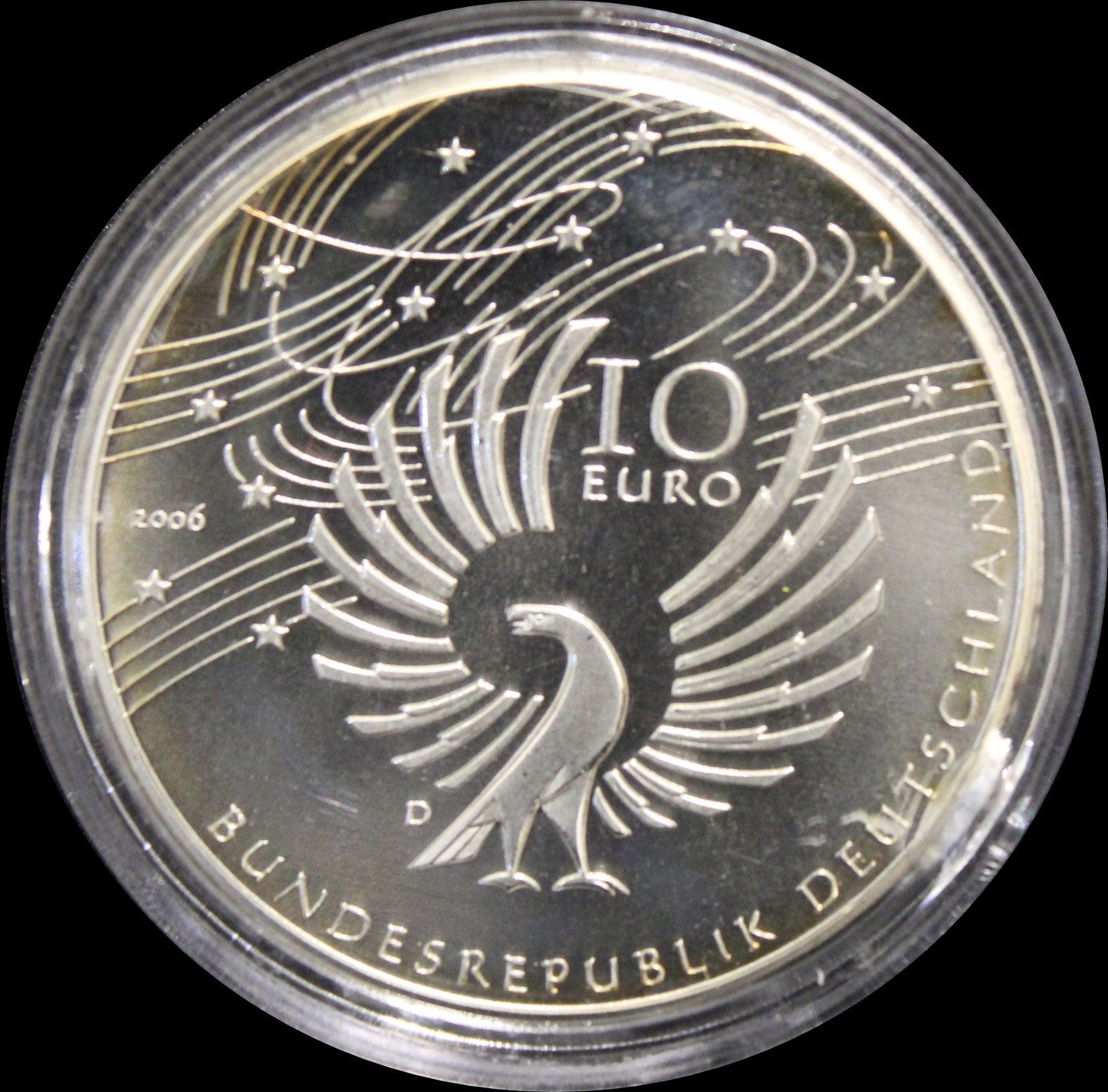 250. GEBURTSTAG WOLFGANG AMADEUS MOZART, Serie 10 € Silber Gedenkmünzen Deutschland, Stempelglanz, 2006