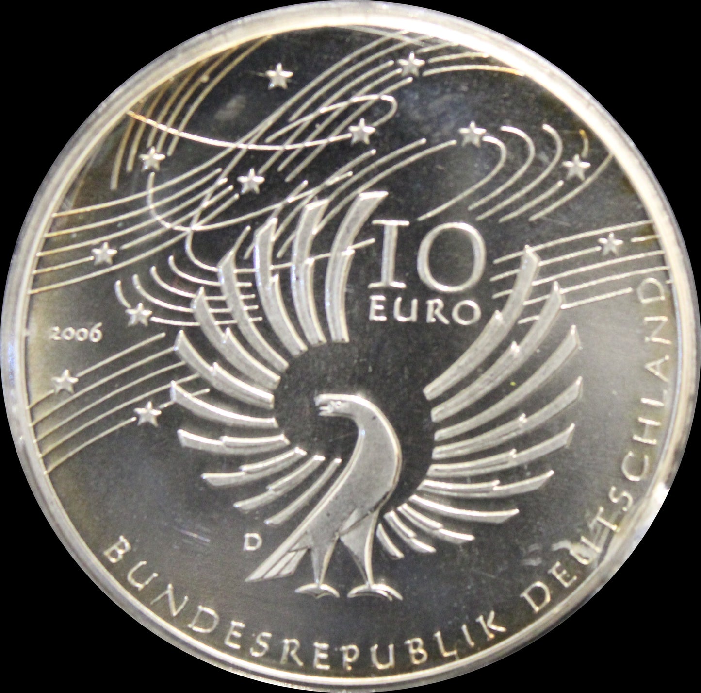 250. GEBURTSTAG WOLFGANG AMADEUS MOZART, Serie 10 € Silber Gedenkmünzen Deutschland, Stempelglanz, 2006