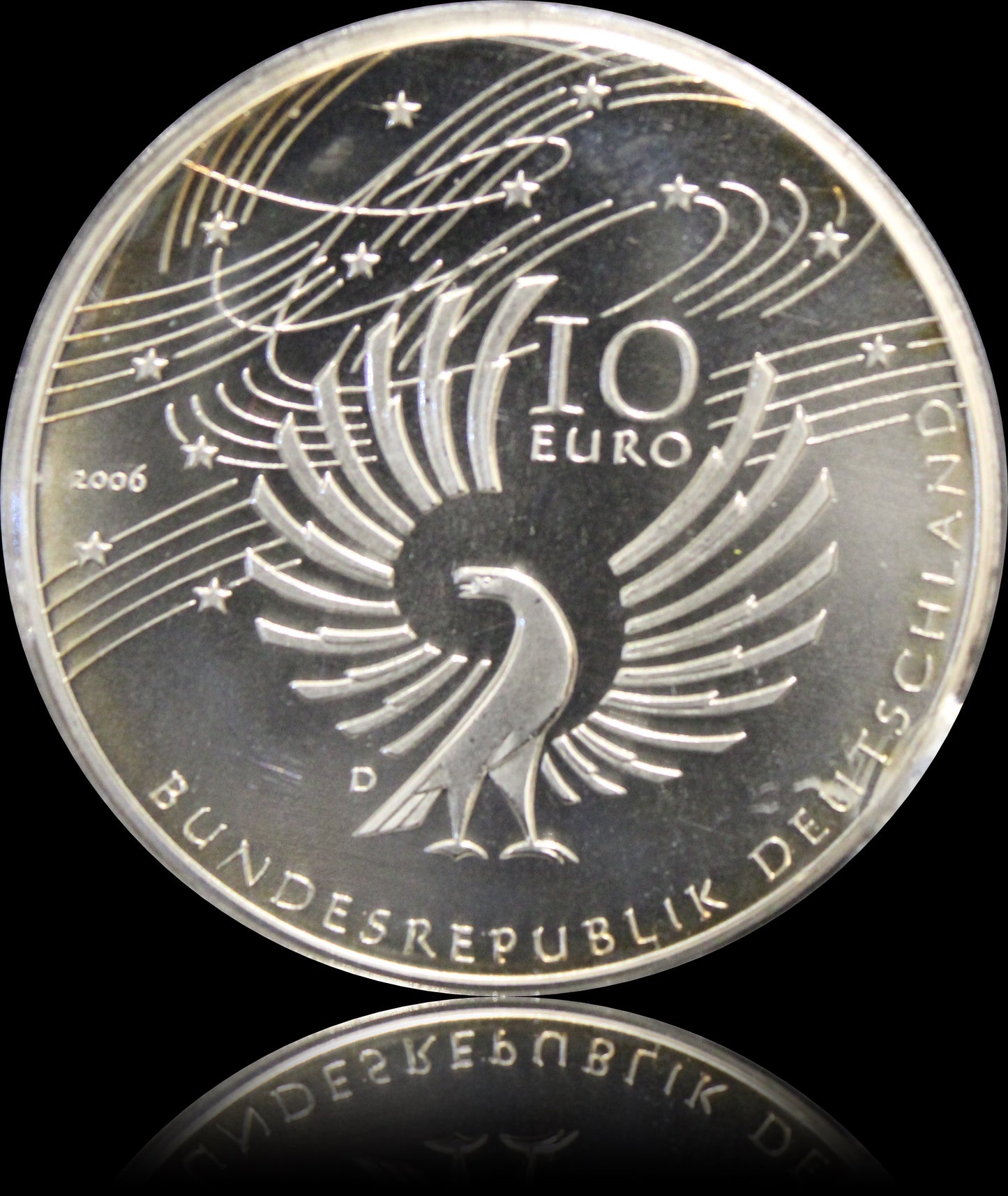 250. GEBURTSTAG WOLFGANG AMADEUS MOZART, Serie 10 € Silber Gedenkmünzen Deutschland, Stempelglanz, 2006