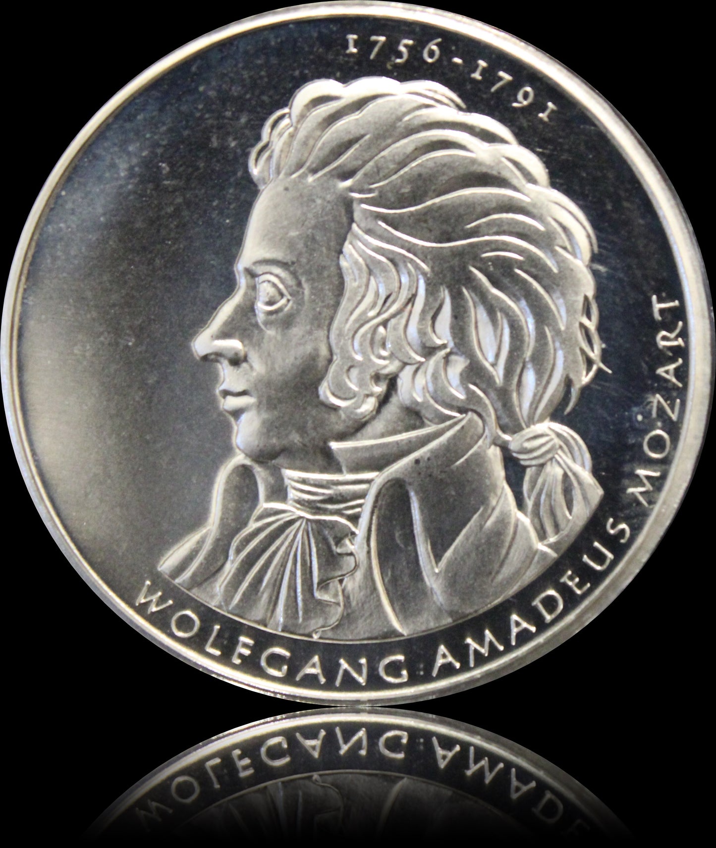 250. GEBURTSTAG WOLFGANG AMADEUS MOZART, Serie 10 € Silber Gedenkmünzen Deutschland, Stempelglanz, 2006