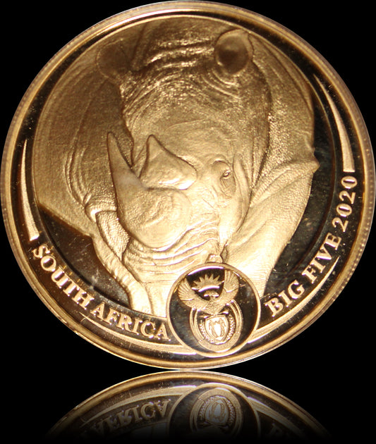 RHINO, Big Five Series I, 1 oz Gold Proof, 2020