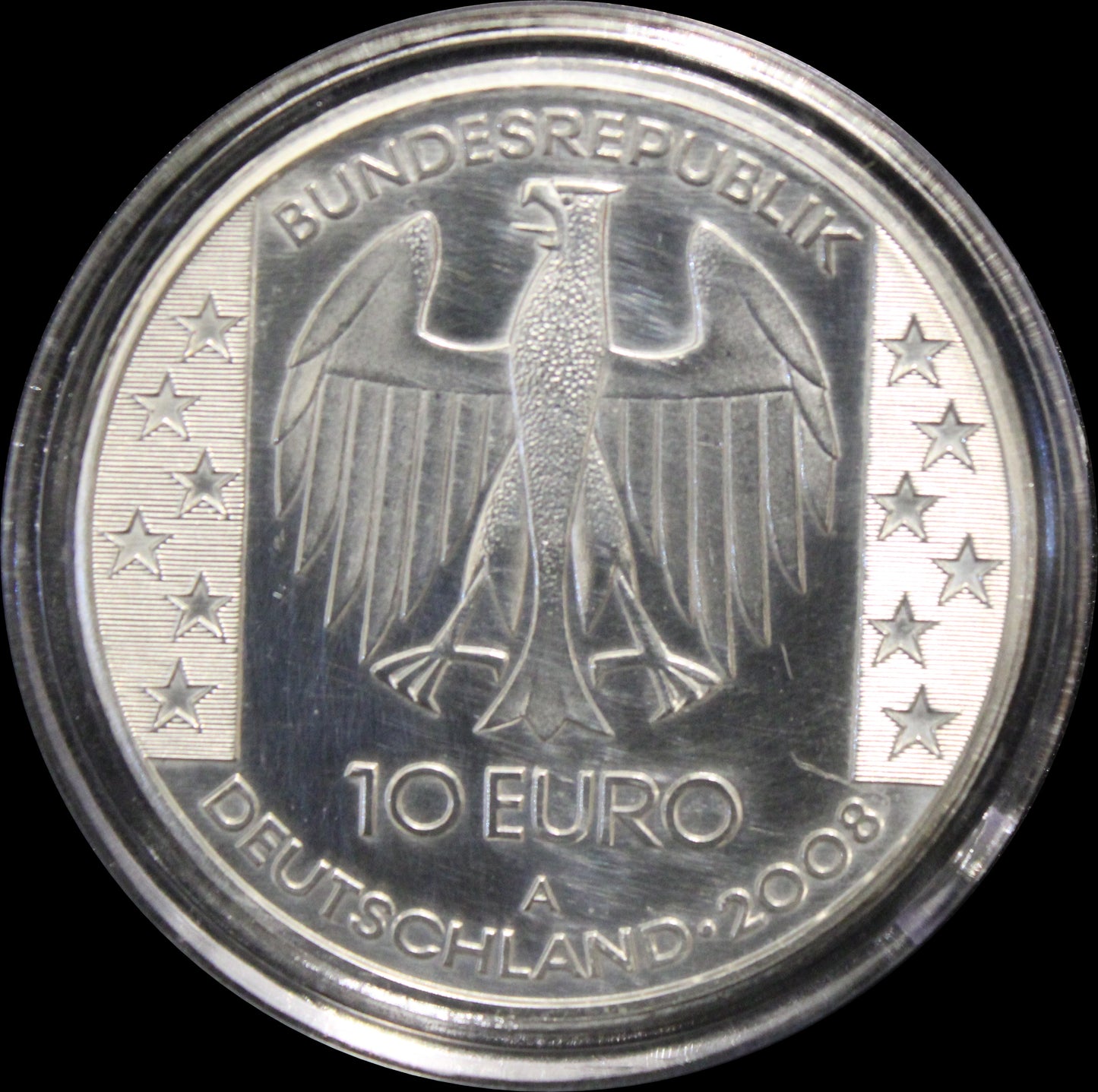 HIMMELSSCHEIBE VON NEBRA, Serie 10 € Silber Gedenkmünzen Deutschland, Stempelglanz, 2008