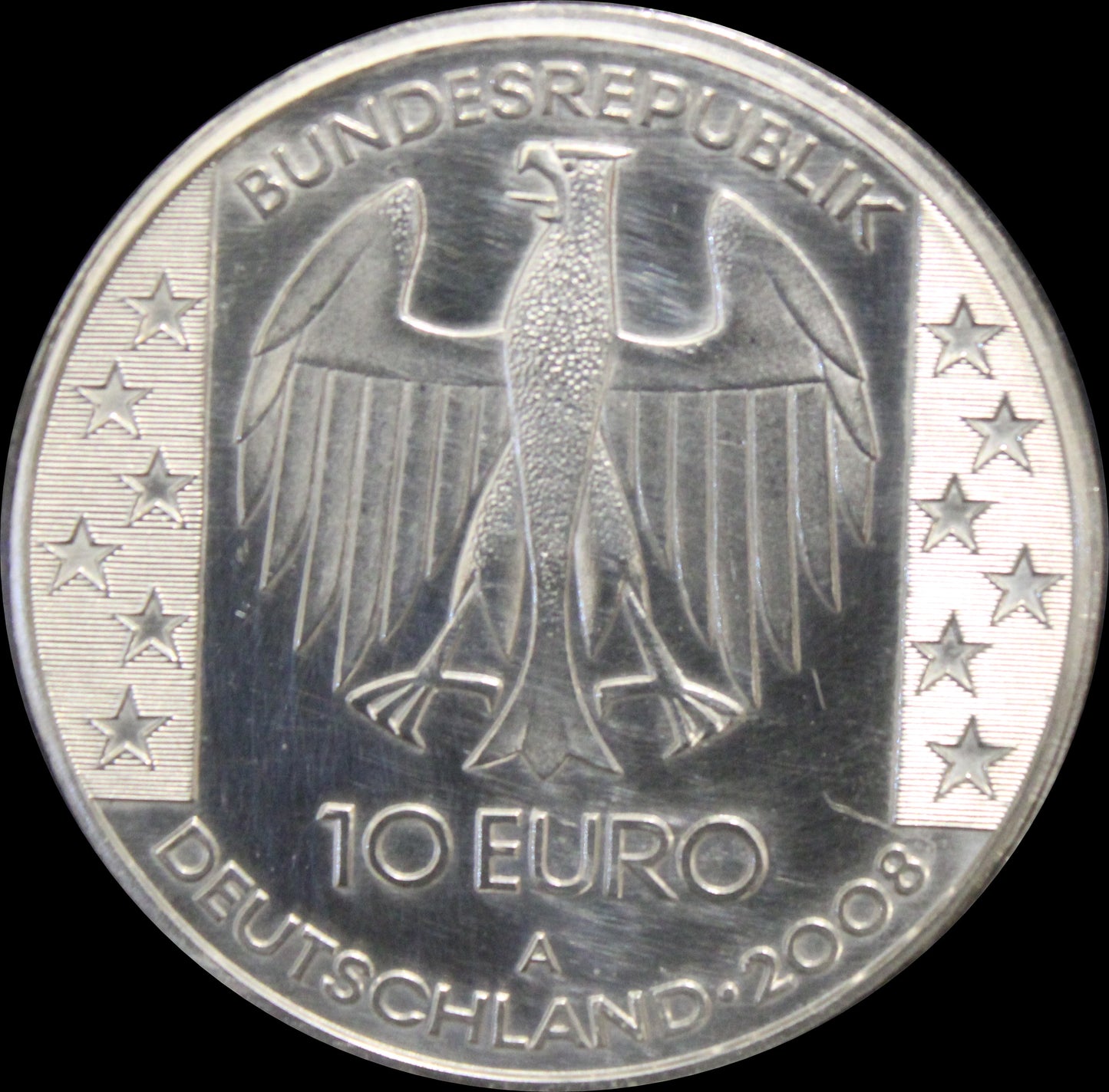 HIMMELSSCHEIBE VON NEBRA, Serie 10 € Silber Gedenkmünzen Deutschland, Stempelglanz, 2008