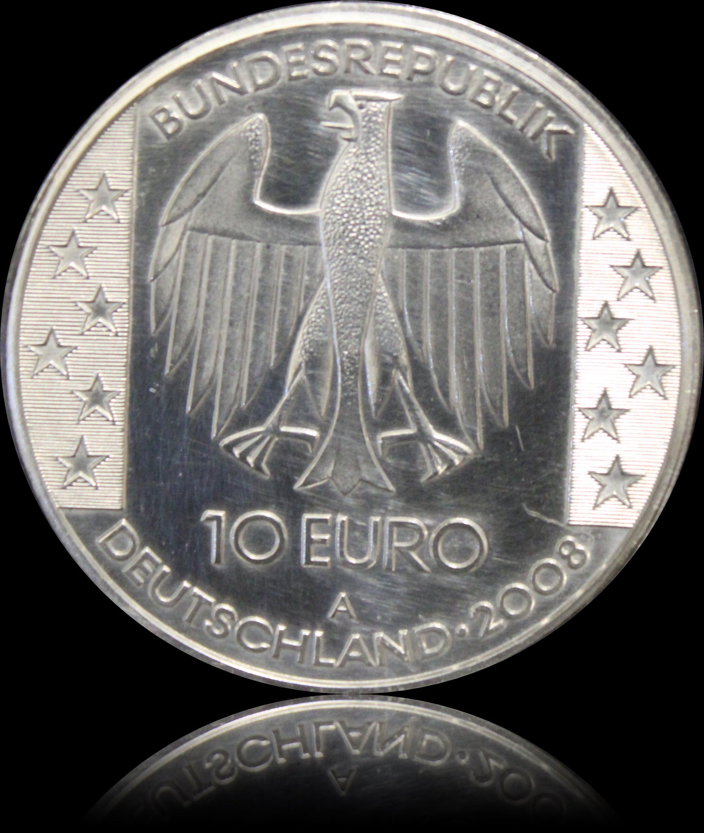 HIMMELSSCHEIBE VON NEBRA, Serie 10 € Silber Gedenkmünzen Deutschland, Stempelglanz, 2008