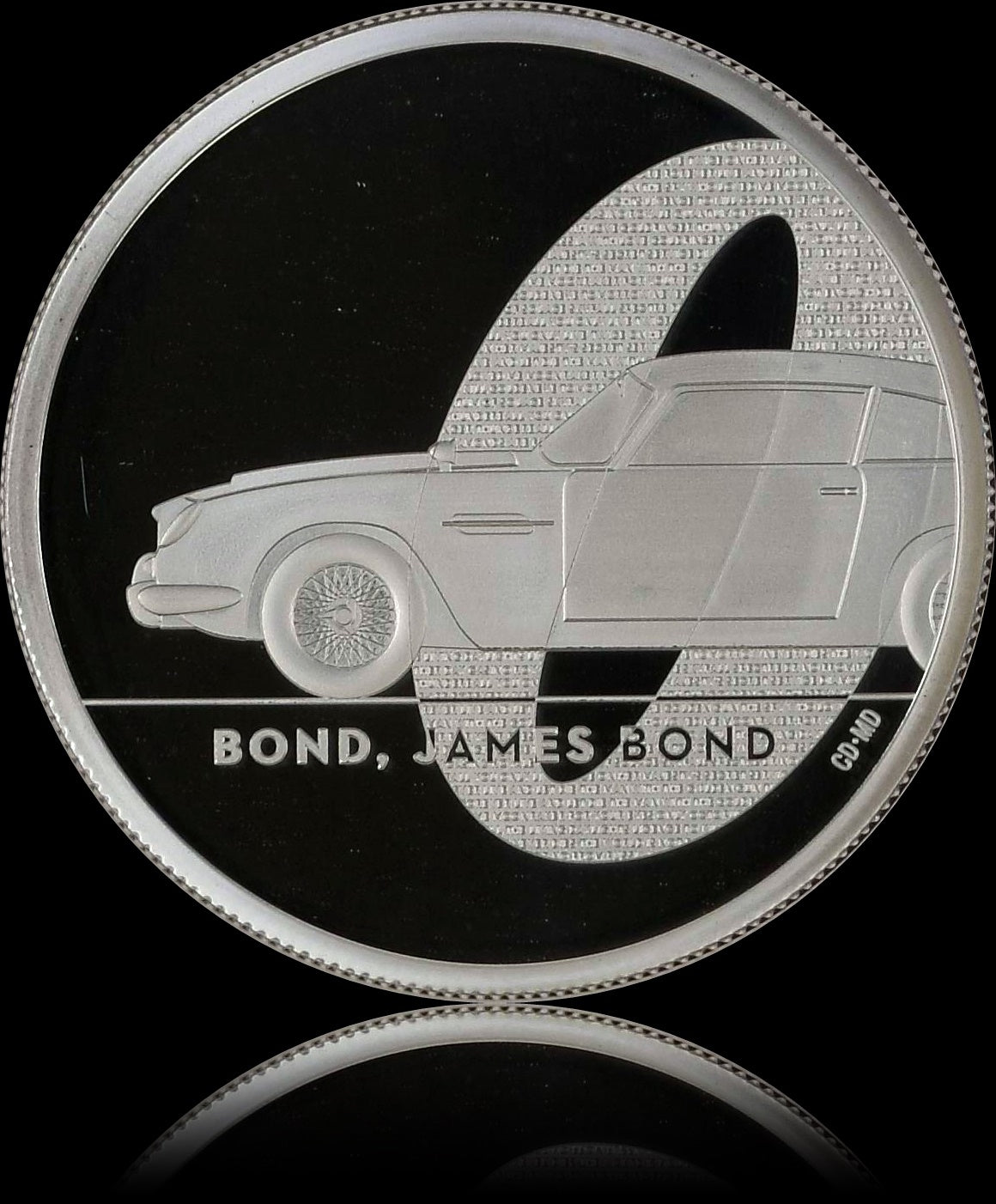 NO TIME TO DIE, James Bond series, 2 oz Silver 5£, Proof PF 69, 2020