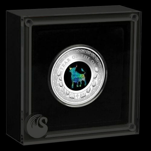 TIGER, Serie Australian Opal 1 oz Silber Proof 1$, 2022