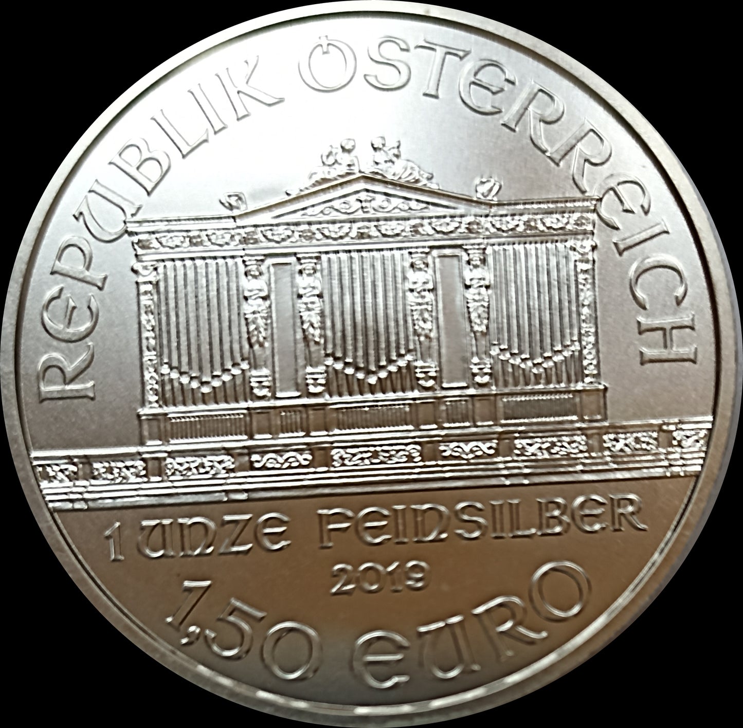 VIENNA PHILHARMONIKER, 1 oz silver €1.5, 2019