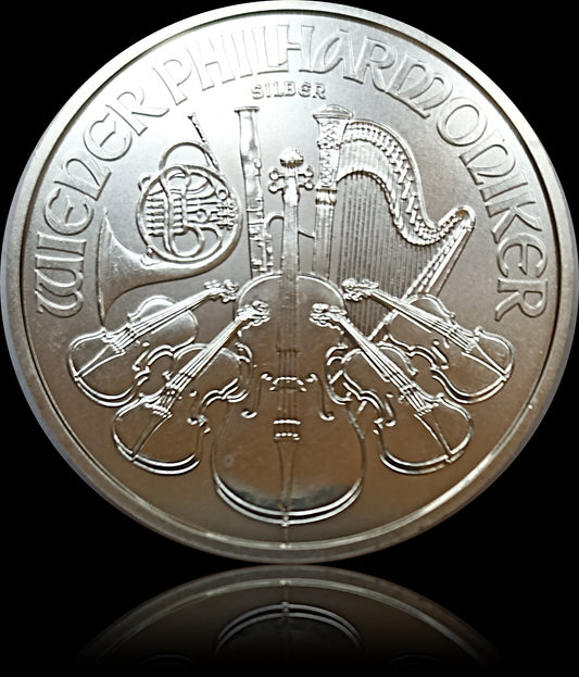 WIENER PHILHARMONIKER, 1 oz Silber 1,5 €, 2019