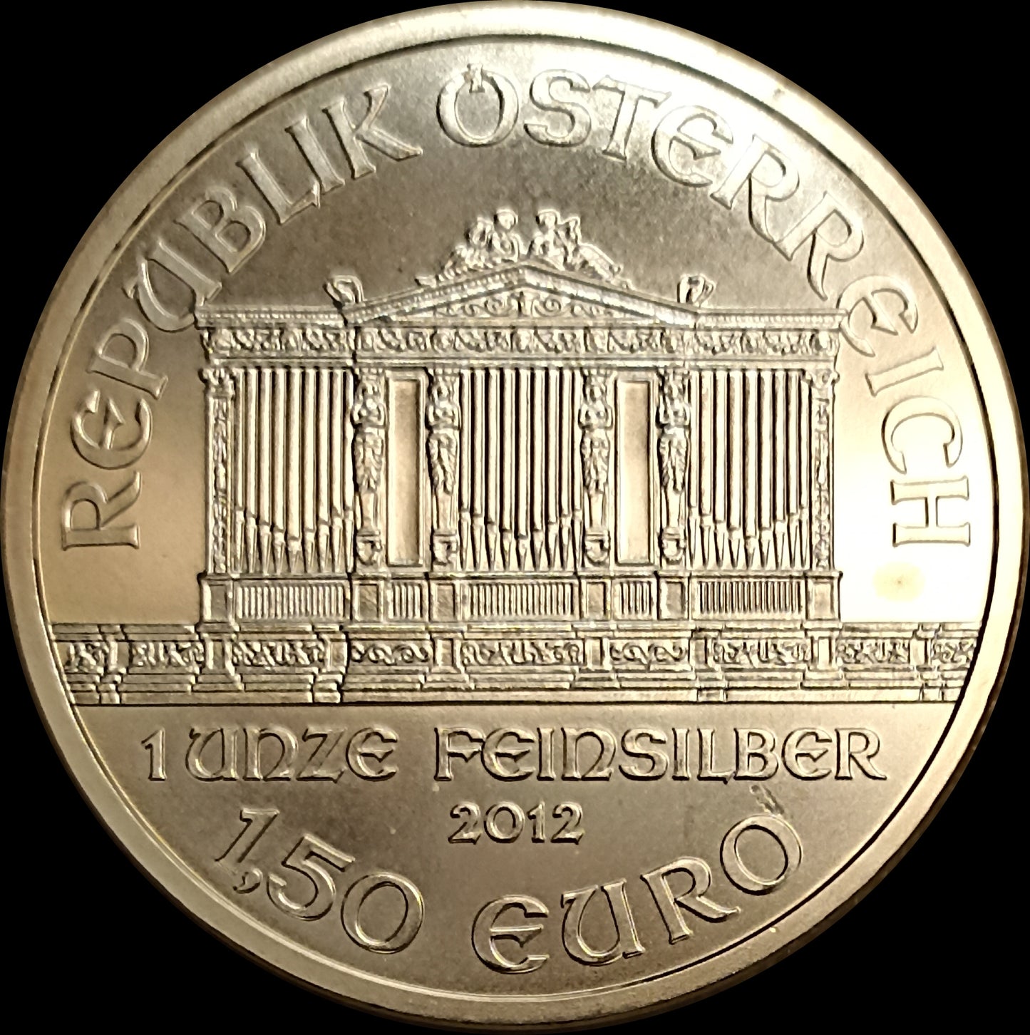 VIENNA PHILHARMONIKER, 1 oz silver €1.5, 2012