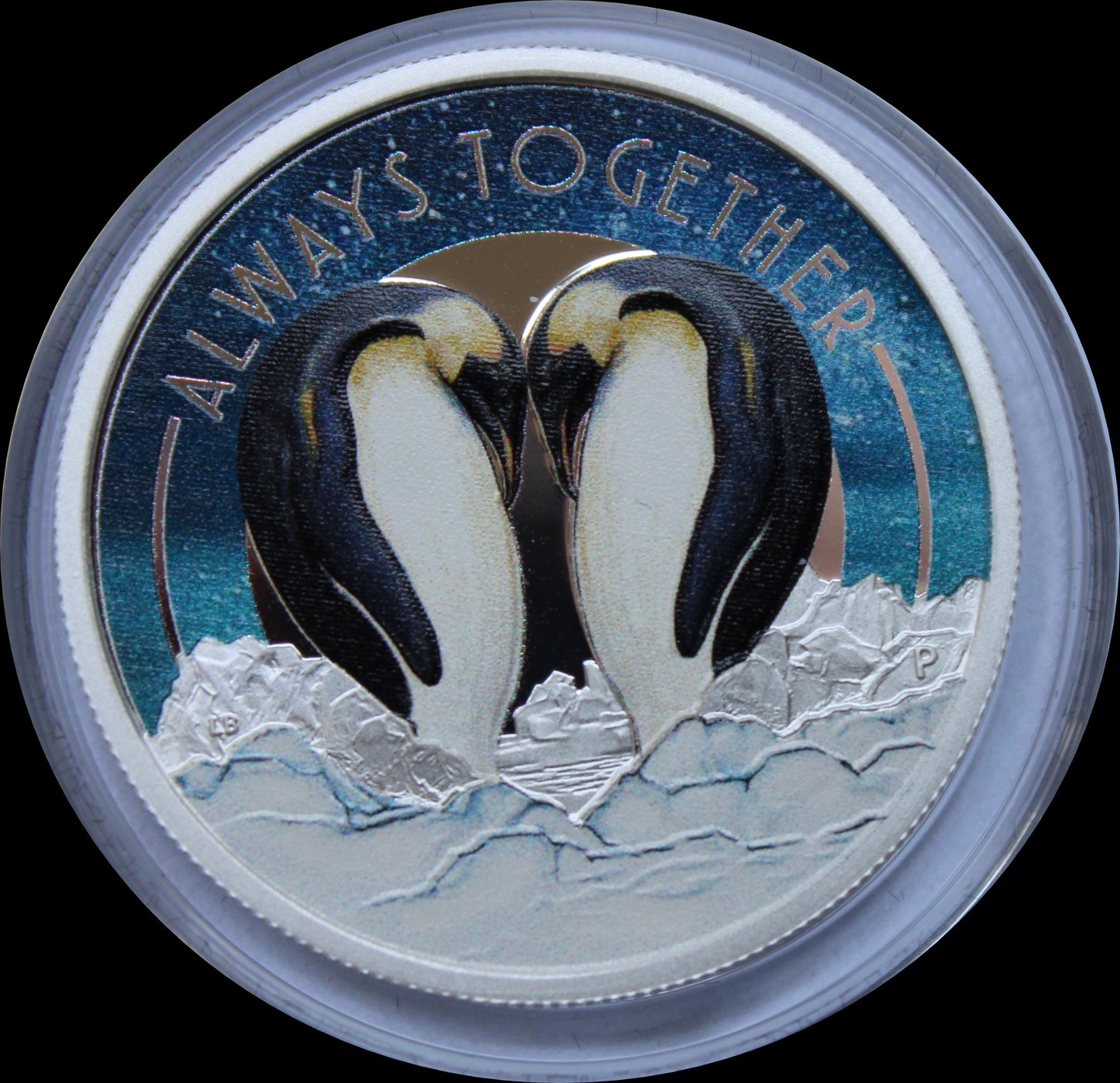 PENGUINS, Allways Together series, 0.5 oz Silver 1TVD, Proof, 2018