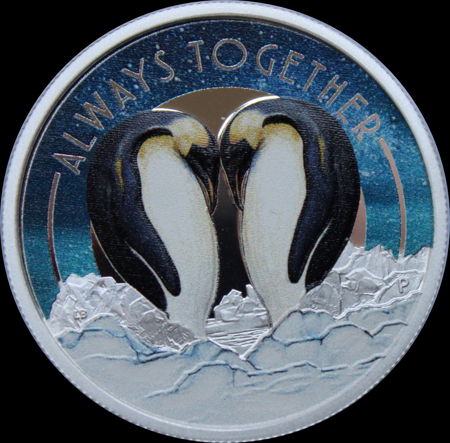 PENGUINS, Allways Together series, 0.5 oz Silver 1TVD, Proof, 2018