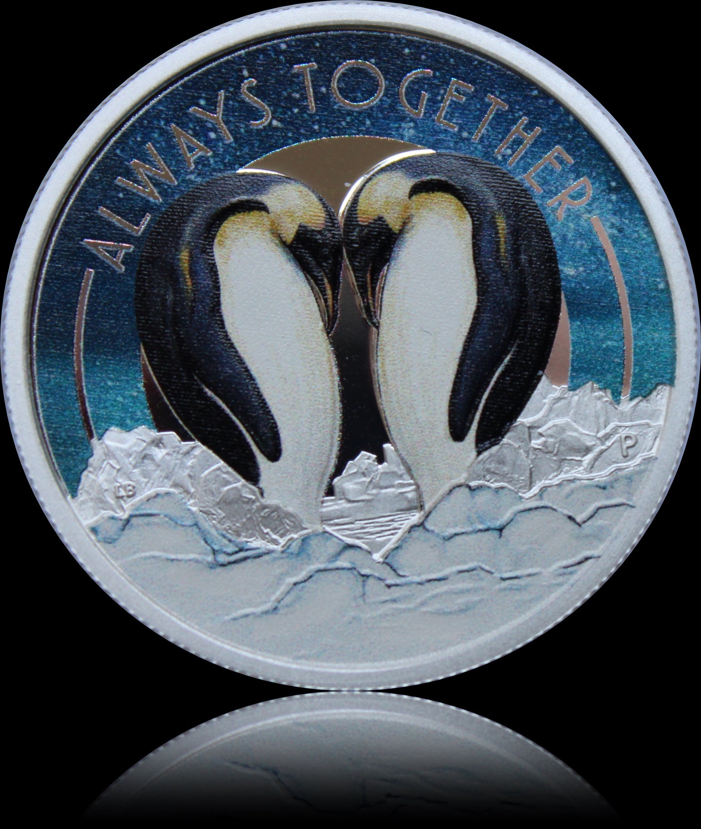 PENGUINS, Allways Together series, 0.5 oz Silver 1TVD, Proof, 2018