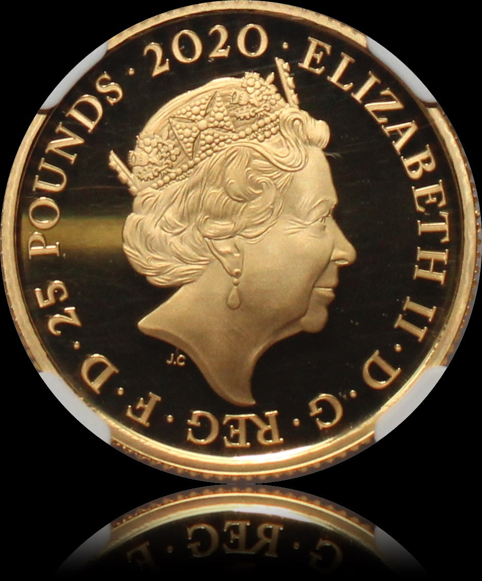 QUEEN, Serie Music Legends, 0,25 oz Gold 25£, Proof PF70, 2020