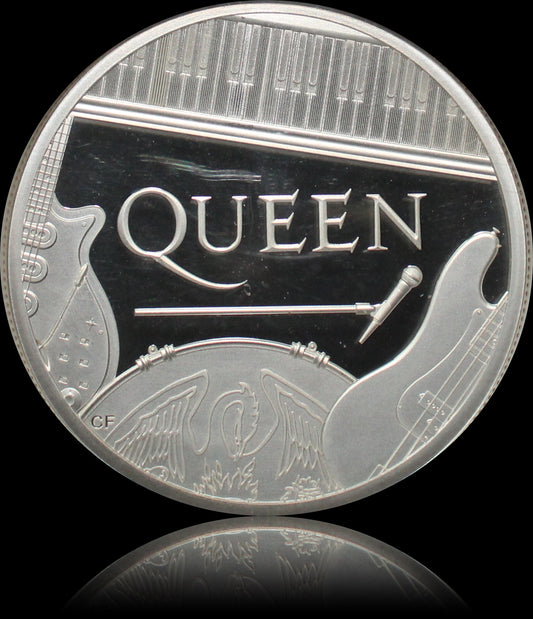 QUEEN, Serie Music Legends, 2 oz Silver 5£, Proof PF69, 2020