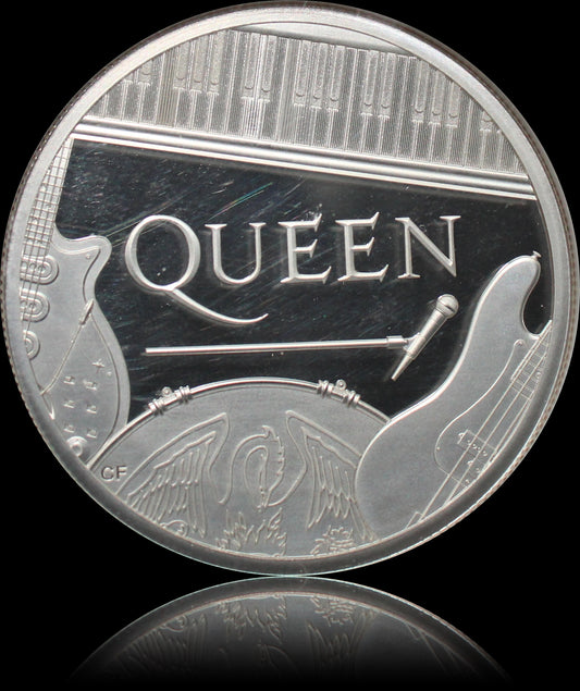 QUEEN, Serie Music Legends, 2 oz Silver 5£, Proof PF70, 2020