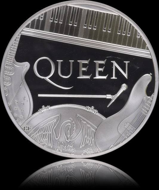 QUEEN, Serie Music Legends, 5 oz Silver 10£, Proof PF68, 2020