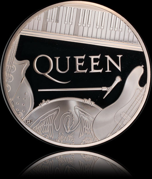 QUEEN, Music Legends series, 5 oz Silver £10, Proof PR69, 2020