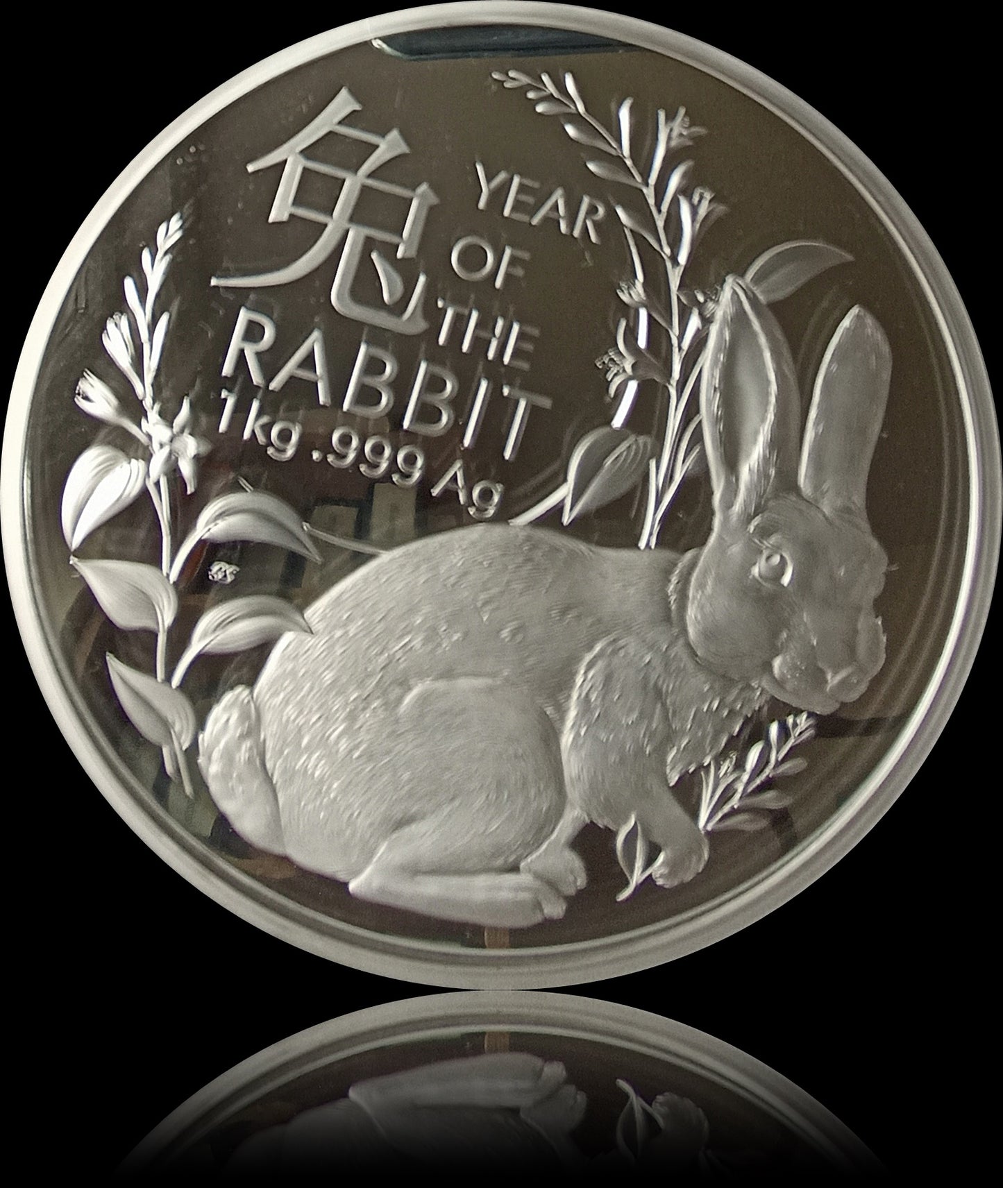 YEAR OF THE RABBIT, Serie Lunar II RAM, 1 kg Silver Proof 30$, 2023