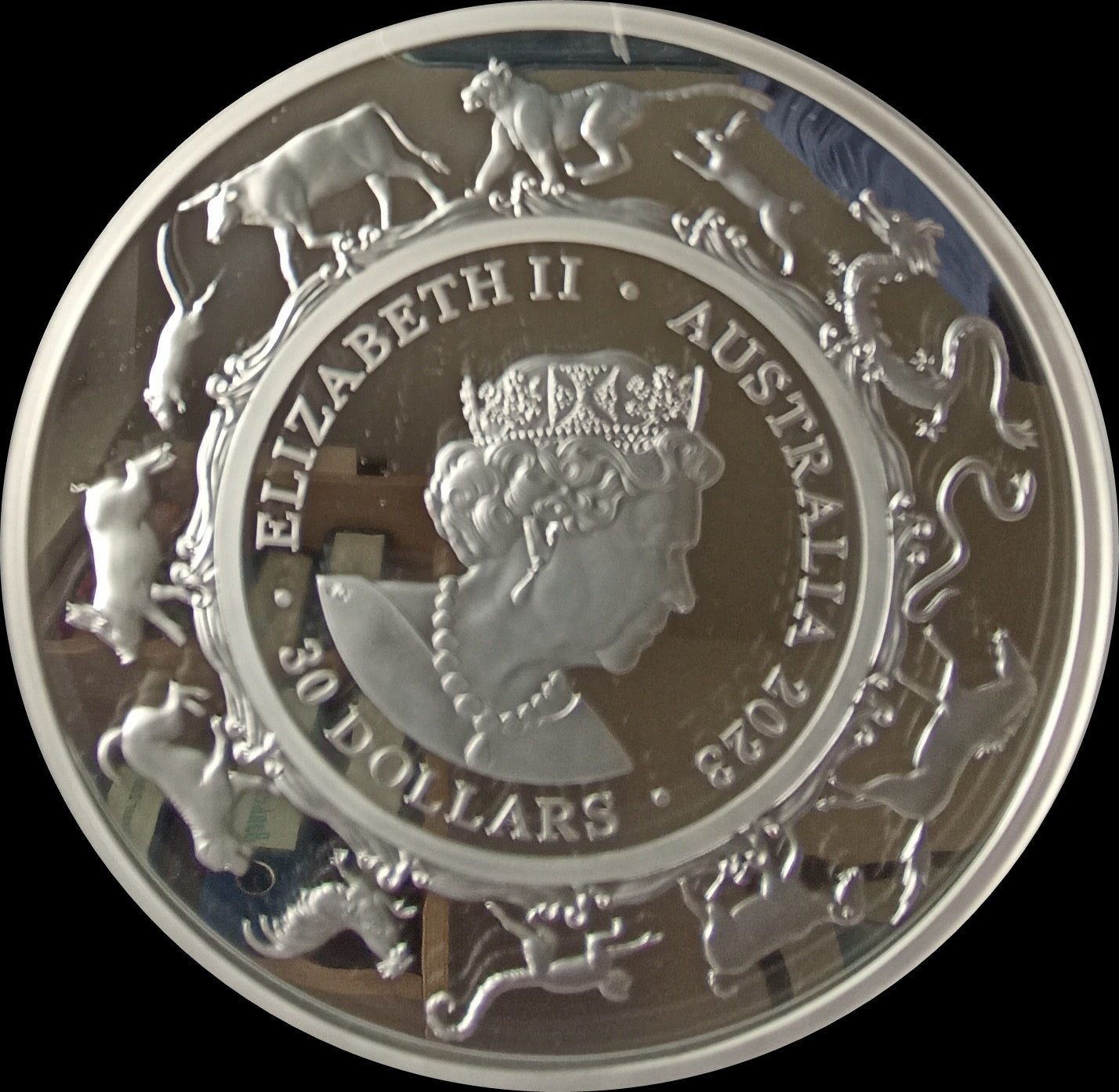 YEAR OF THE RABBIT, Serie Lunar II RAM, 1 kg Silver Proof 30$, 2023