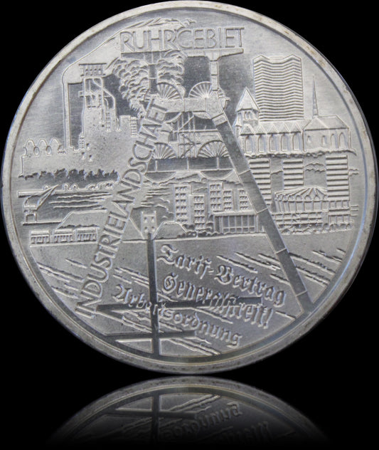 INDUSTRIELANDSCHAFT RUHRGEBIET, Serie 10 € Silber Gedenkmünzen Deutschland, Stempelglanz, 2003