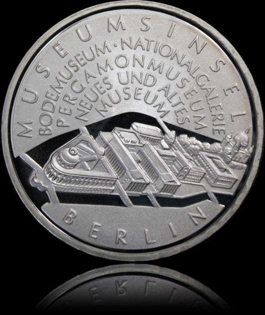 MUSEUMSINSEL BERLIN, Serie 10 € Silber Gedenkmünzen Deutschland, Spiegelglanz, 2002