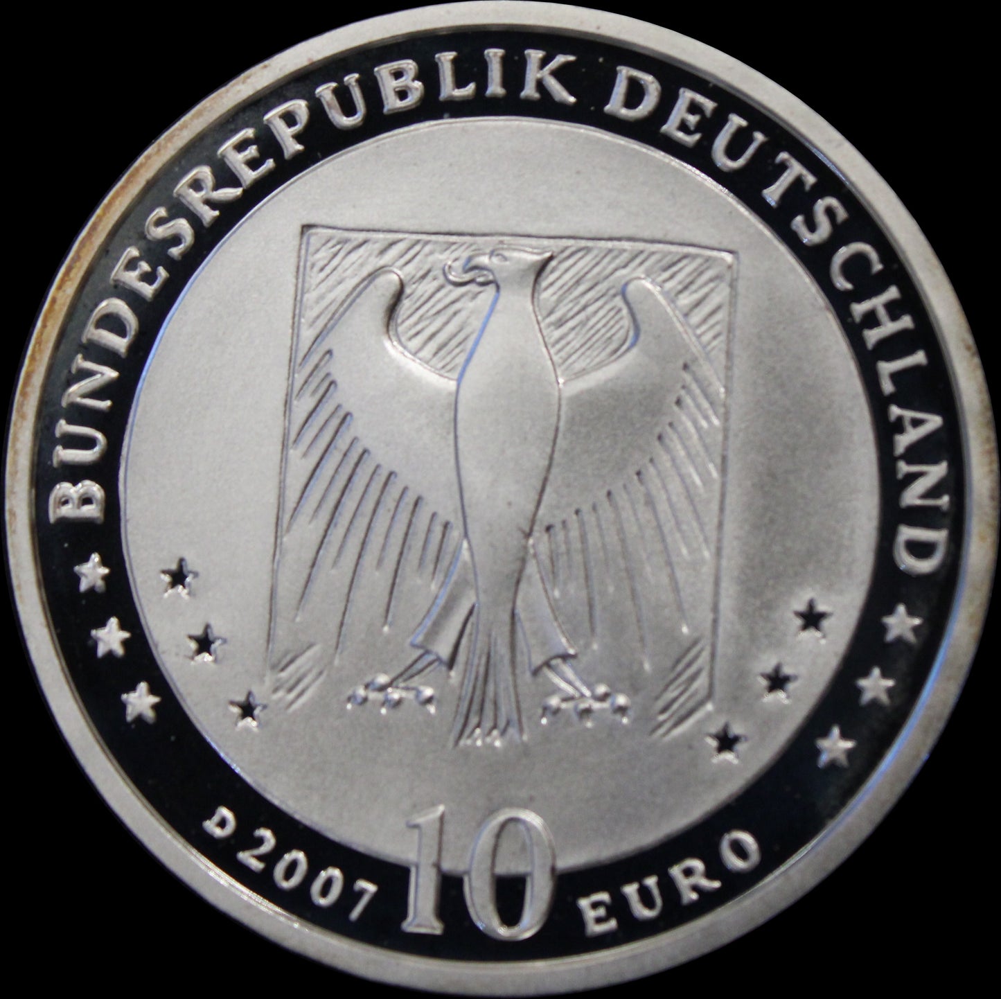 175. GEBURTSTAG WILHELM BUSCH, Serie 10 € Silber Gedenkmünzen Deutschland, Spiegelglanz, 2007