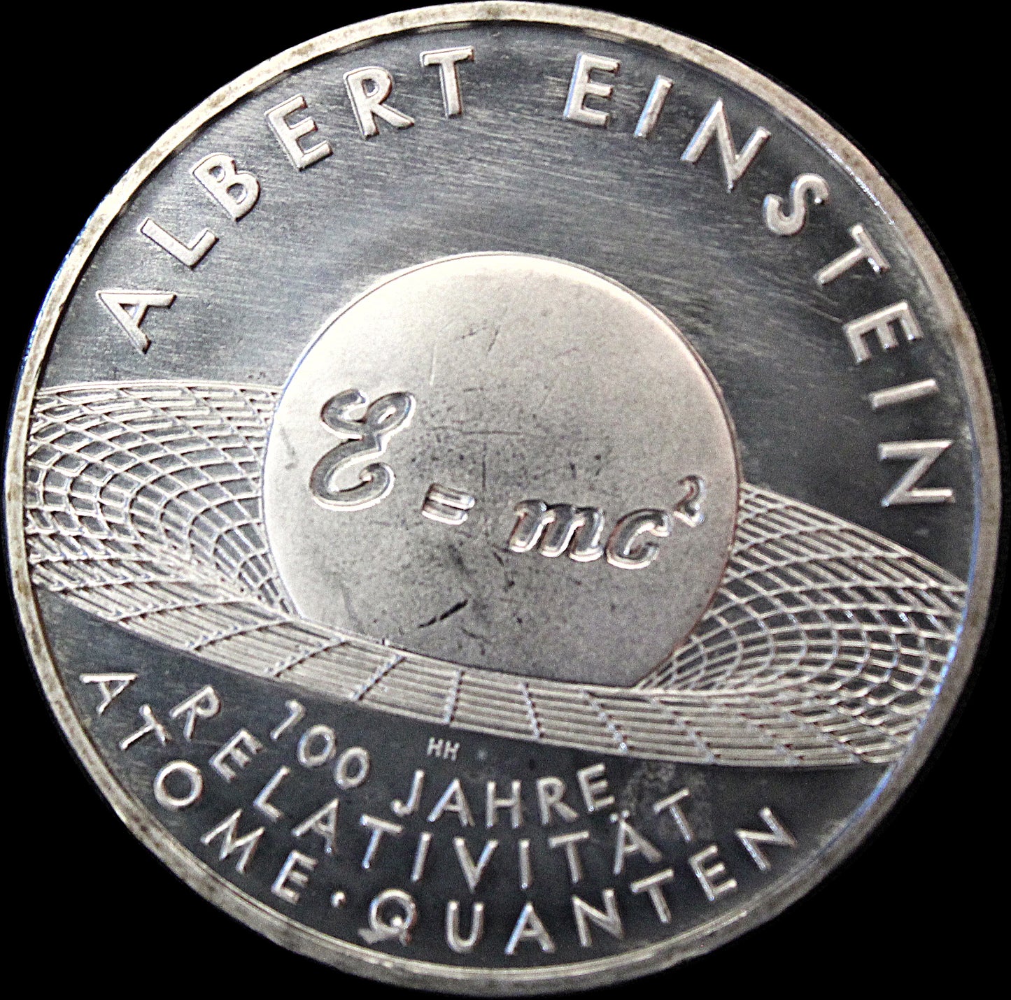 Kopie von ALBERT EINSTEIN, Serie 10 € Silber Gedenkmünzen Deutschland, Spiegelglanz, 2005