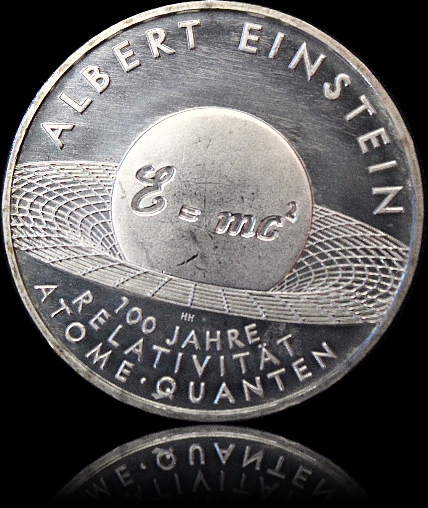 Kopie von ALBERT EINSTEIN, Serie 10 € Silber Gedenkmünzen Deutschland, Spiegelglanz, 2005