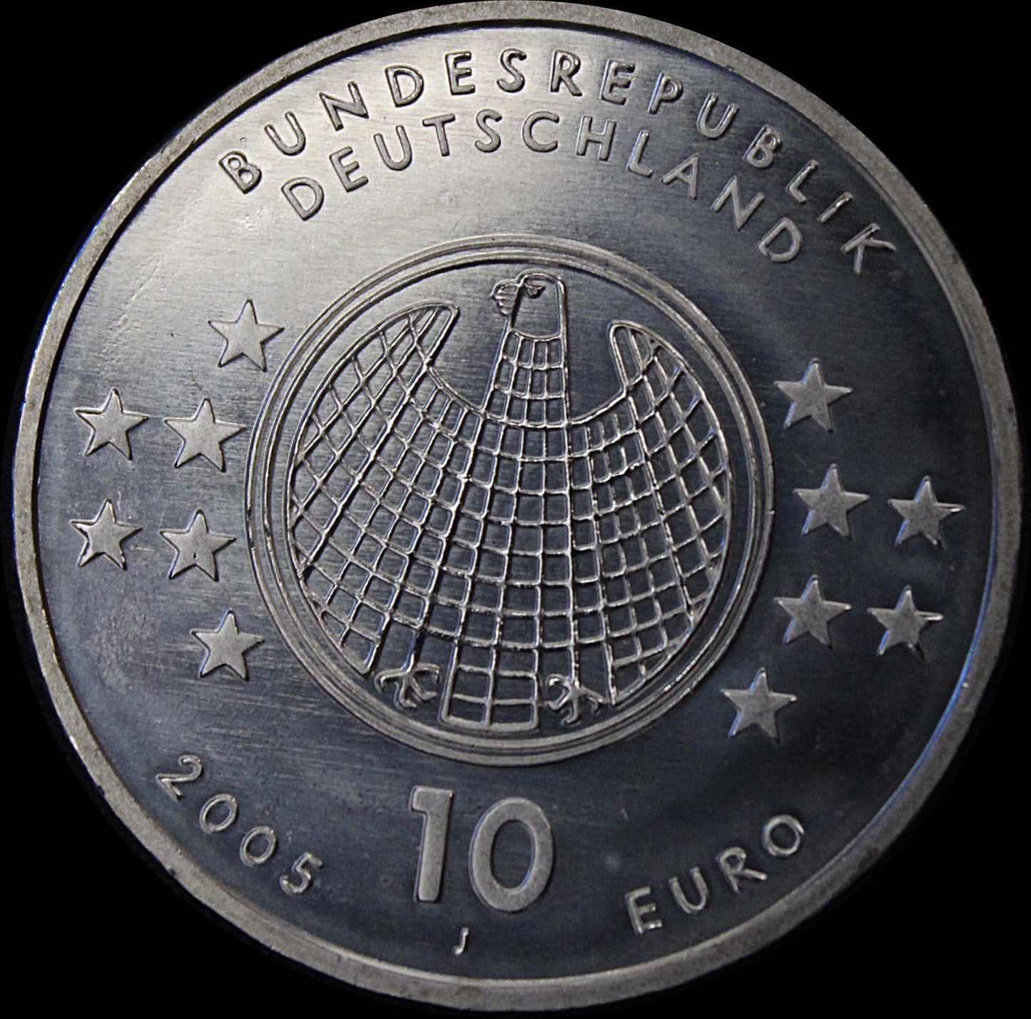 Kopie von ALBERT EINSTEIN, Serie 10 € Silber Gedenkmünzen Deutschland, Spiegelglanz, 2005