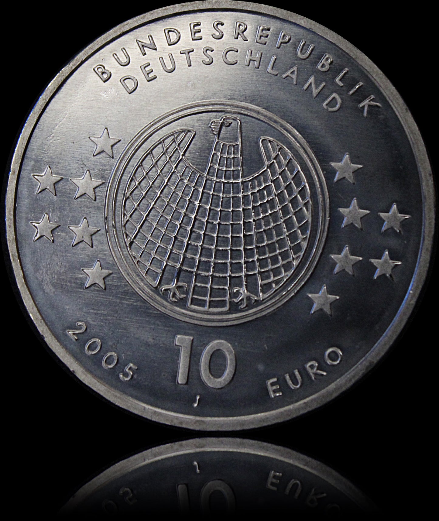 Kopie von ALBERT EINSTEIN, Serie 10 € Silber Gedenkmünzen Deutschland, Spiegelglanz, 2005