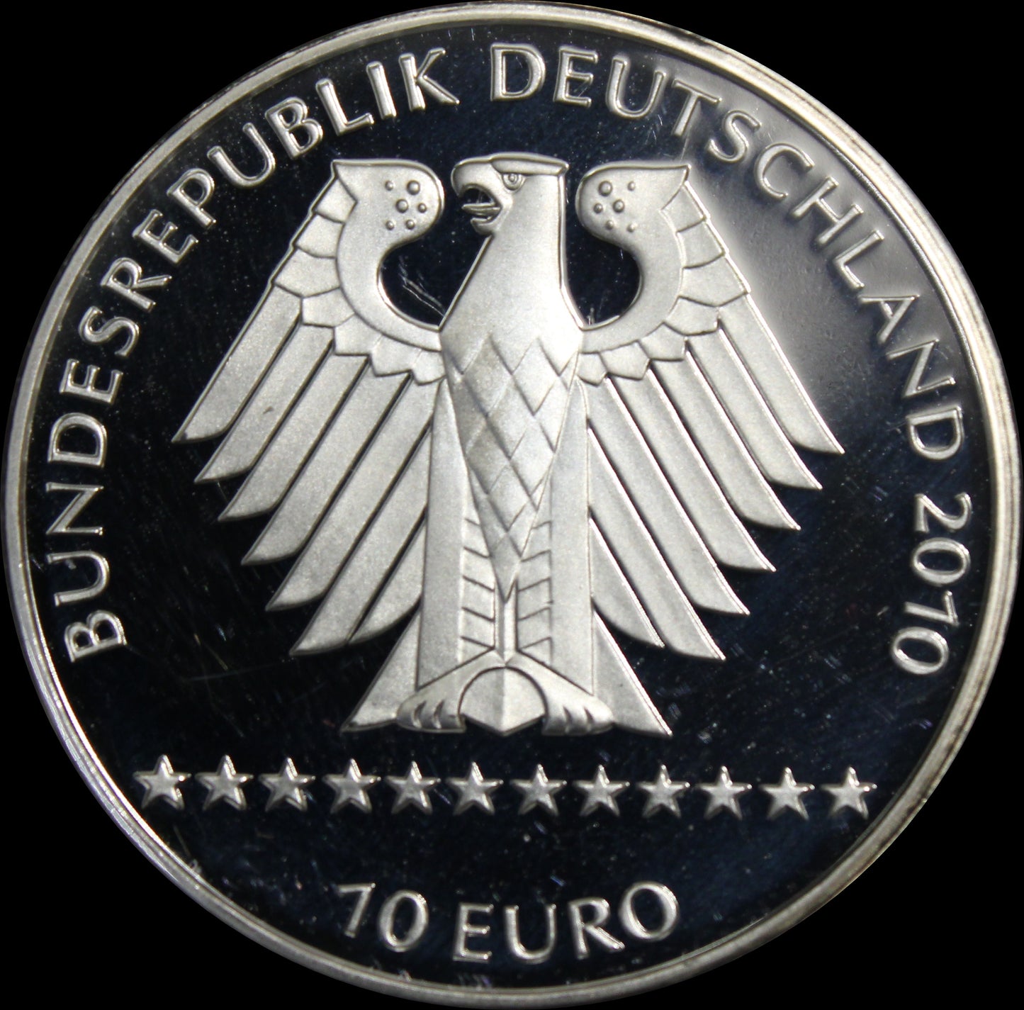 175 JAHRE EISENBAHN IN DEUTSCHLAND, Serie 10 € Silber Gedenkmünzen Deutschland, Spiegelglanz, 2010