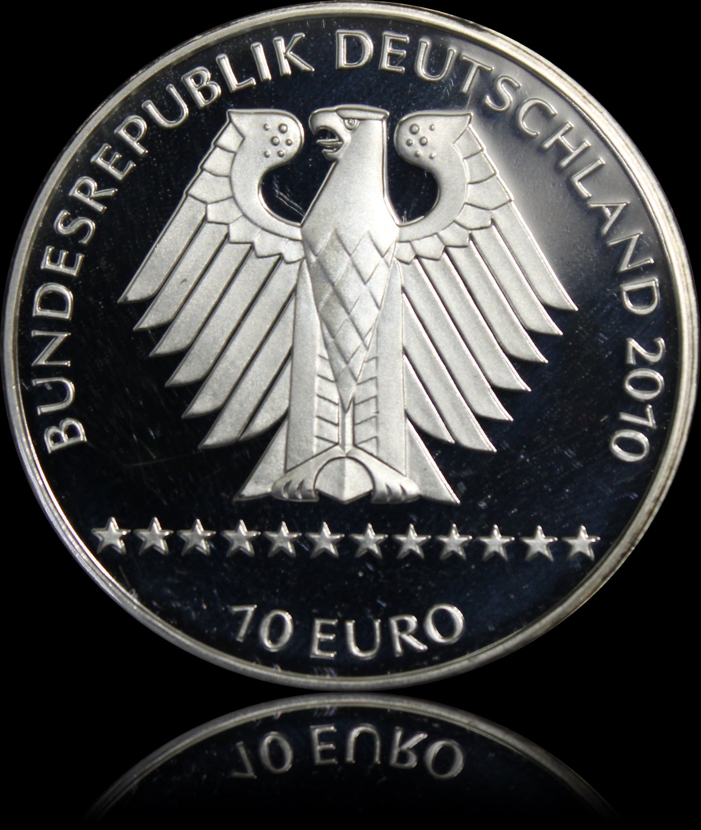 175 JAHRE EISENBAHN IN DEUTSCHLAND, Serie 10 € Silber Gedenkmünzen Deutschland, Spiegelglanz, 2010