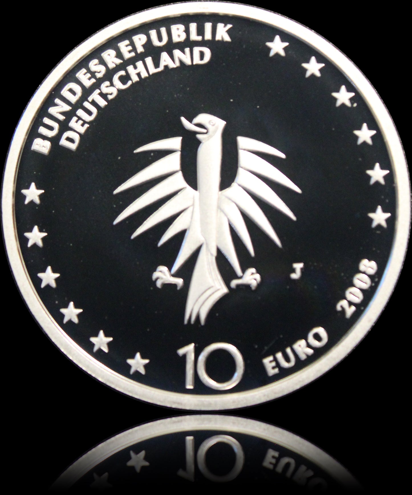 50 JAHRE GORCH FOCK, Serie 10 € Silber Gedenkmünzen Deutschland, Spiegelglanz , 2008