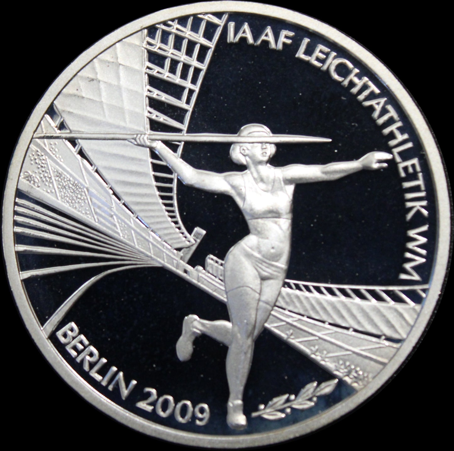 IAAF LEICHTATHLETIK WM BERLIN, Serie 10 € Silber Gedenkmünzen Deutschland, Spiegelglanz , 2009